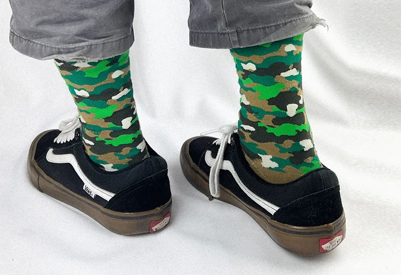 迷彩-橄欖綠 厚襪款(2種尺寸)